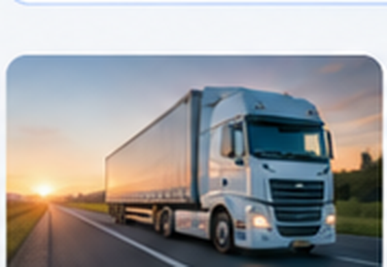Transport truck representing logistics operations